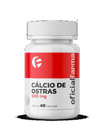 Cálcio de Ostras 500 Mg 60 cápsulas