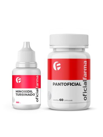 Minoxidil Turbinado 100ML + Pantoficial 60 C&aacute;psulas