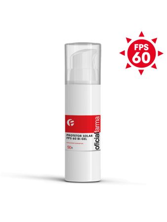 Protetor Solar OficialFarma FPS 60 Bi-gel - 50g
