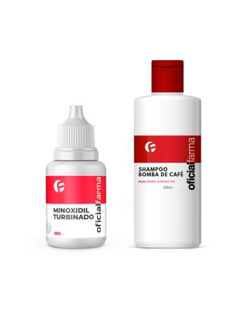 Shampoo Bomba de Caf&eacute; 200ml + Minoxidil Turbinado 100ml