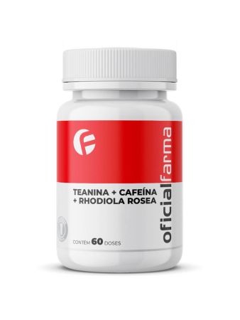Teanina + Cafe&iacute;na + Rhodiola Rosea 60 Doses